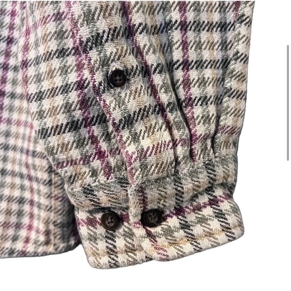 Eddie Bauer Houndstooth Cotton Flannel Men’s Button Down Shirt Size XL Tall - Picture 9 of 9